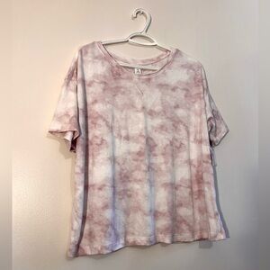 *NWT* Old Navy Pink Tie Dye Athleisure Top - Size Large Tall